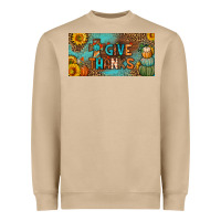 Mushroom give thanks license plate Heavyweight Sweatshirt - BundleAndBundleShop