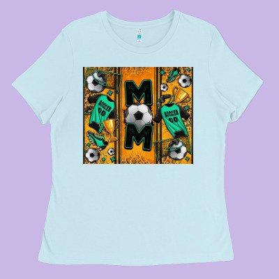 Soccer Mom Tumbler Ladies Tee Designed By Jasminsmagicworld