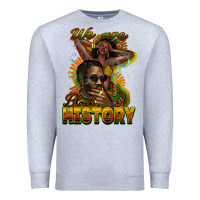 Heather Grey We are Black History Premium Sweatshirt - HowdyJamesFarm