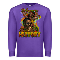 Purple We are Black History Premium Sweatshirt - HowdyJamesFarm