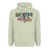 Matcha Nurse on duty Heavyweight Hoodie - CowGirlArtShop