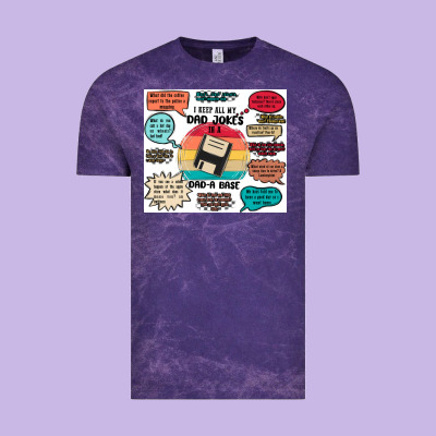 ı Keep All My Dad Jokes In A Dad A Base Vintage Tee Designed By Maliassmallbusiness