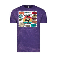 Cloud Purple ı keep all my dad jokes in a dad a base Vintage Tee - MaliasSmallBusiness