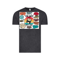 Vintage Black ı keep all my dad jokes in a dad a base Vintage Tee - MaliasSmallBusiness