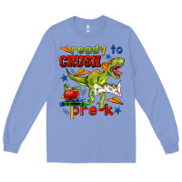 Colony Blue ready to crush pre k Long Sleeve Tee - BundleAndBundleShop
