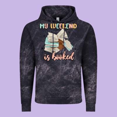 My Weekend Is Booked Vintage Hoodie Designed By Maliassmallbusiness