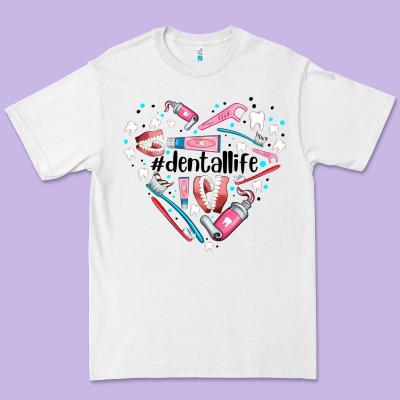 Dental Life Element Heart Premium Tee Designed By Adodesignshop