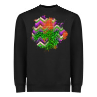 Black halloween patch Heavyweight Sweatshirt - BundleAndBundleShop