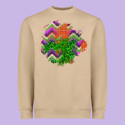 Halloween Patch Heavyweight Sweatshirt Designed By Bundleandbundleshop