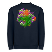 Navy halloween patch Heavyweight Sweatshirt - BundleAndBundleShop