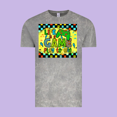 Life Is A Game Play To Win Vintage Tee Designed By Jahusdesignshop