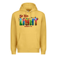 Antique Gold be the light matthew 5 14 Premium Hoodie - CowGirlArtShop