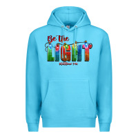 Ocean Blue be the light matthew 5 14 Premium Hoodie - CowGirlArtShop