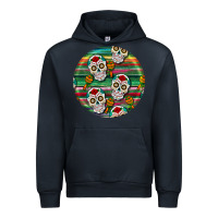 Navy hispanic heritage month round earrings 4 Urban Hoodie - BundleAndBundleShop