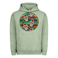 Pigment Oil Green hispanic heritage month round earrings 4 Urban Hoodie - BundleAndBundleShop