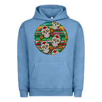 Pigment Pebble Blue hispanic heritage month round earrings 4 Urban Hoodie - BundleAndBundleShop