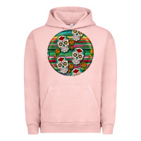 Pigment Salmon hispanic heritage month round earrings 4 Urban Hoodie - BundleAndBundleShop
