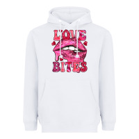 White Love bites Valentine's Day Heavyweight Hoodie - HowdyJamesFarm