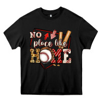 Black no place like home baseball Heavy Core Tee - Jasminsmagicworld