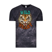Cloud Black wild heart tiger college western Vintage Tee - NancyCooperArtShop