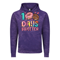 Cloud Purple 100 days sweeter Vintage Hoodie - MaliasSmallBusiness