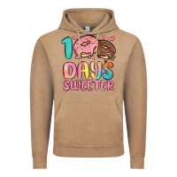Vintage Coffee 100 days sweeter Vintage Hoodie - MaliasSmallBusiness