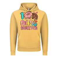 Vintage Mustard 100 days sweeter Vintage Hoodie - MaliasSmallBusiness