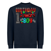 Navy birthday boy 1 Heavyweight Sweatshirt - BundleAndBundleShop