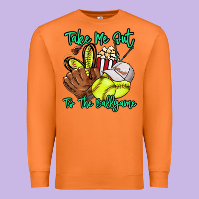Take Me Out To The Ballgame Premium Sweatshirt Designed By Howdyjamesfarm