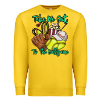 Lemon Take me out to the ballgame Premium Sweatshirt - HowdyJamesFarm