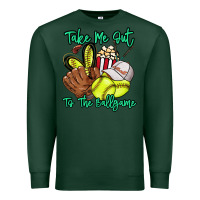 Sports Green Take me out to the ballgame Premium Sweatshirt - HowdyJamesFarm