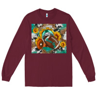 Burgundy game day mouse pad Long Sleeve Tee - BundleAndBundleShop