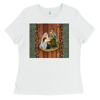 White jesus Ladies Tee - JahusDesignShop