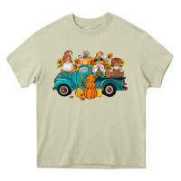 Mossy fall gnomes truck pumpkin sunflowers Heavy Core Tee - Artiststas