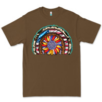 Cacao sunflower american flag leopard gemstone cowhide rainbow Premium Tee - Artiststas