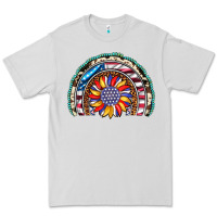 Dove Grey sunflower american flag leopard gemstone cowhide rainbow Premium Tee - Artiststas