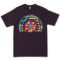 Plum sunflower american flag leopard gemstone cowhide rainbow Premium Tee - Artiststas