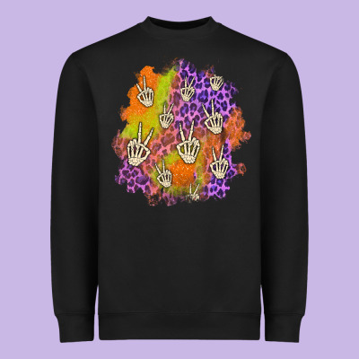 Halloween Patch Heavyweight Sweatshirt Designed By Bundleandbundleshop