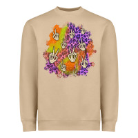 Mushroom halloween patch Heavyweight Sweatshirt - BundleAndBundleShop