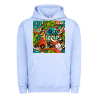 Pigment Grape Ice western cactus aztec seamless pattern Urban Hoodie - BundleAndBundleShop