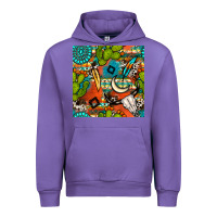Tulip western cactus aztec seamless pattern Urban Hoodie - BundleAndBundleShop
