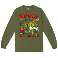Army Green roaring into 5th grade Long Sleeve Tee - BundleAndBundleShop