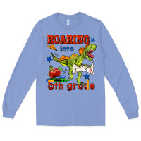 Colony Blue roaring into 5th grade Long Sleeve Tee - BundleAndBundleShop