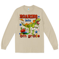 Mushroom roaring into 5th grade Long Sleeve Tee - BundleAndBundleShop