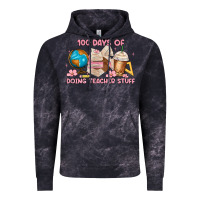 Cloud Black 100 days of doing teacher stuff Vintage Hoodie - MaliasSmallBusiness