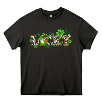 Asphalt lucky with gnome and  shamrocks Heavy Core Tee - AdoDesignShop
