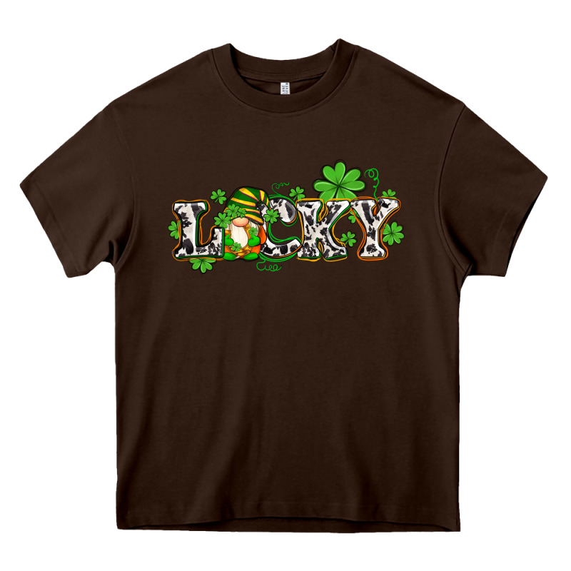Lucky With Gnome And  Shamrocks Heavy Core Tee by AdoDesignShop | Teevron