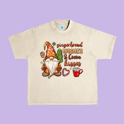 Gingerbread Wishes Cocoa Kisses Urban Heavy Tee Designed By Maliassmallbusiness