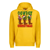 Lemon cowboy christmas boots cactus Premium Hoodie - CowGirlArtShop