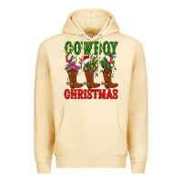 Pina Colada cowboy christmas boots cactus Premium Hoodie - CowGirlArtShop